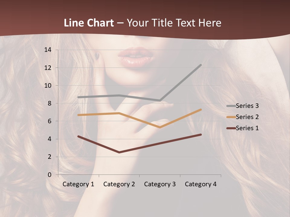Lady Caucasian Sensual PowerPoint Template