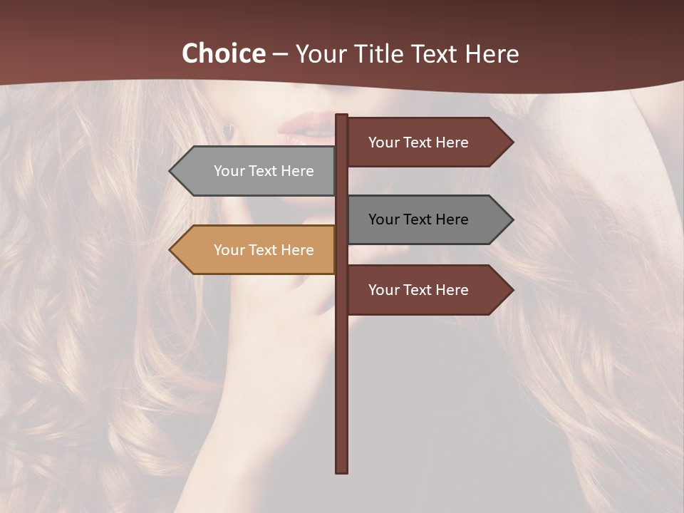 Lady Caucasian Sensual PowerPoint Template