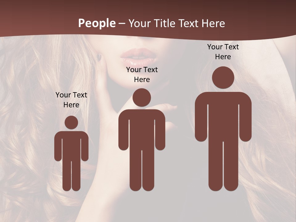 Lady Caucasian Sensual PowerPoint Template