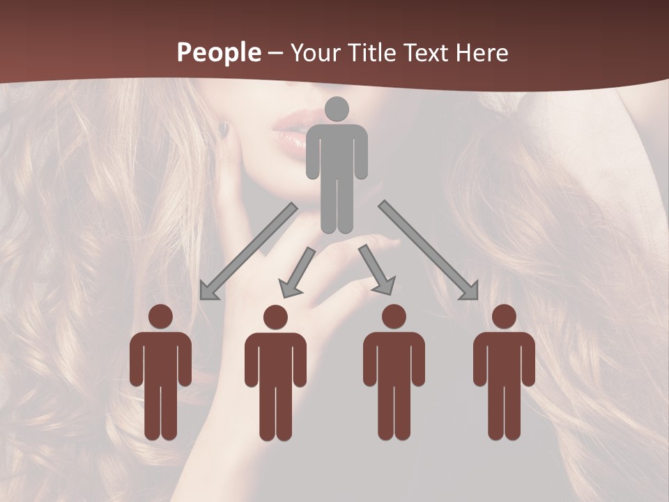 Lady Caucasian Sensual PowerPoint Template