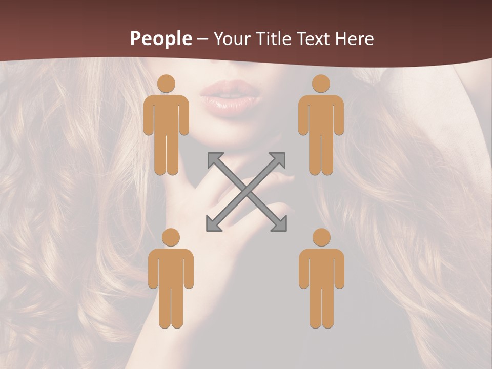 Lady Caucasian Sensual PowerPoint Template