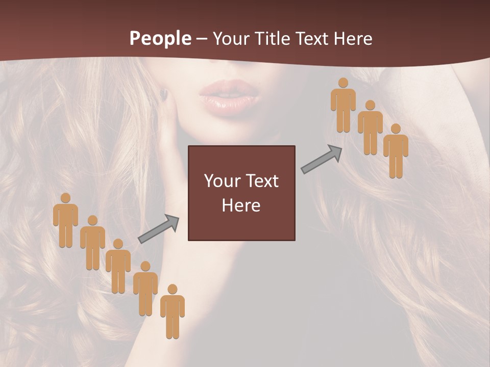 Lady Caucasian Sensual PowerPoint Template