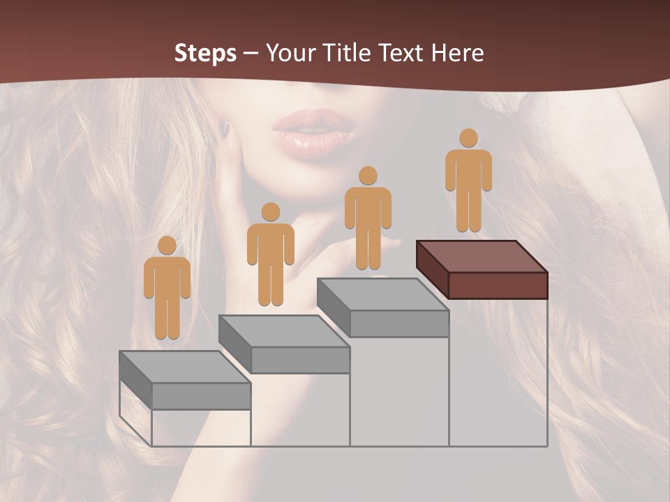 Lady Caucasian Sensual PowerPoint Template