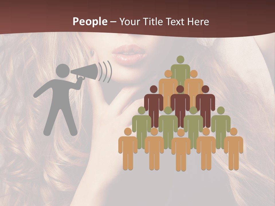 Lady Caucasian Sensual PowerPoint Template