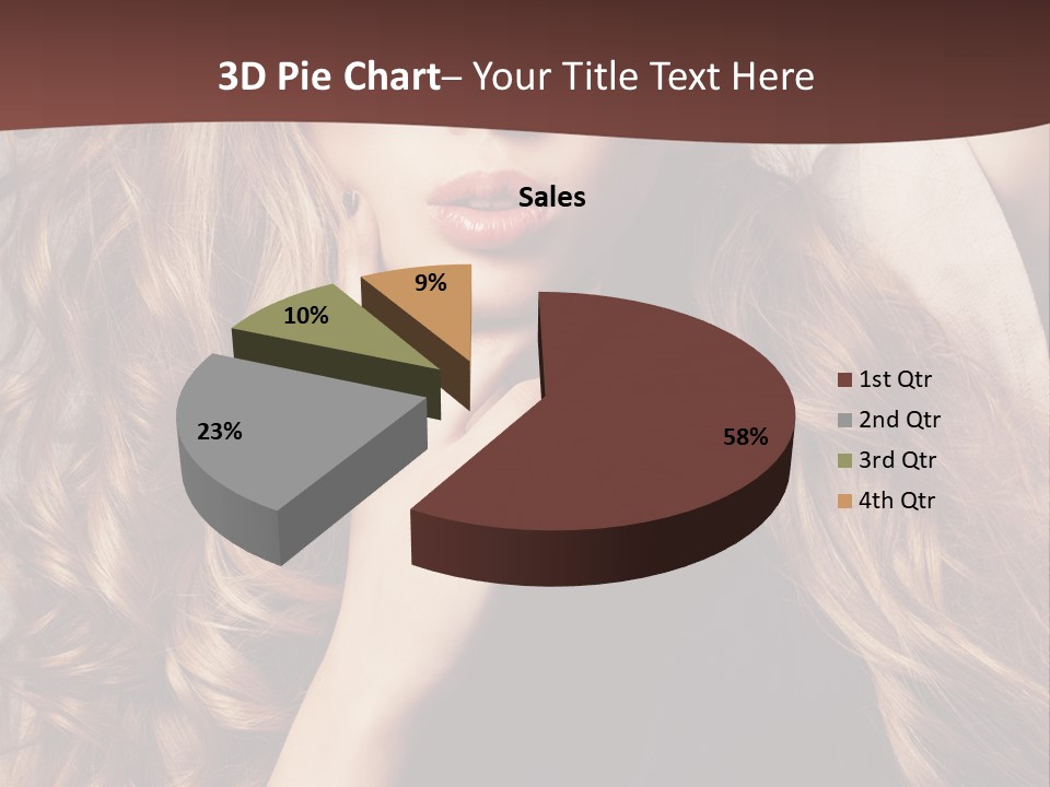 Lady Caucasian Sensual PowerPoint Template