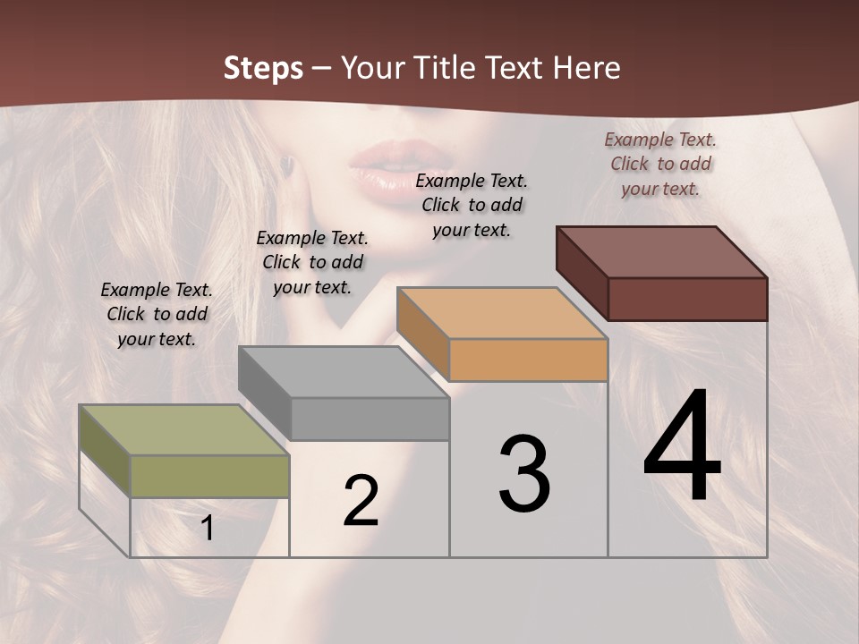 Lady Caucasian Sensual PowerPoint Template