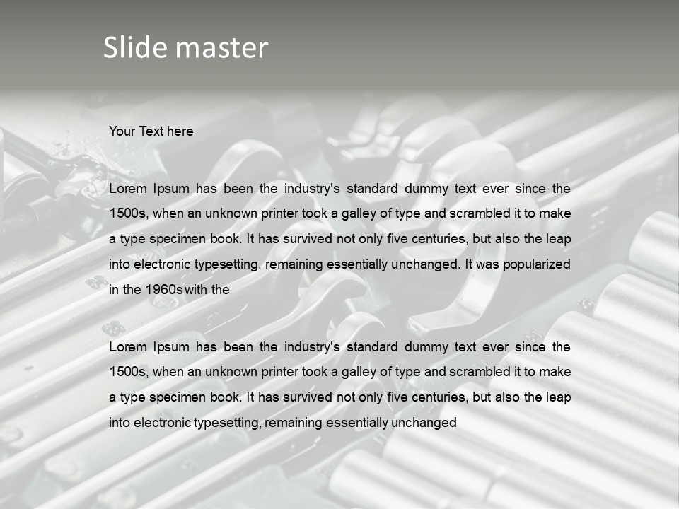 Plier Object Bag PowerPoint Template