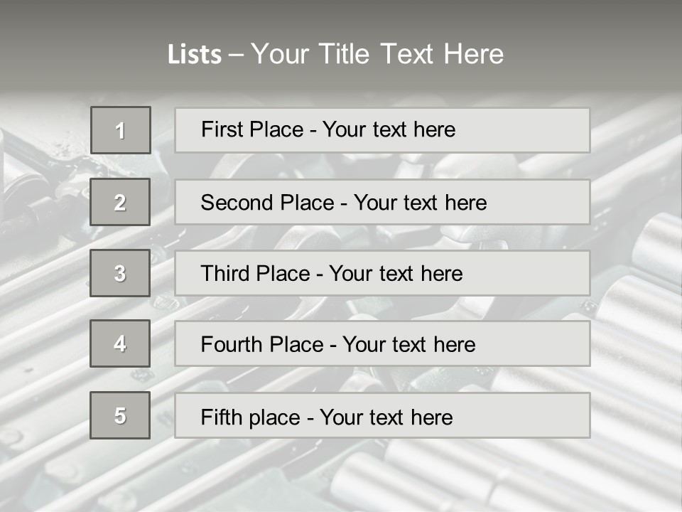 Plier Object Bag PowerPoint Template