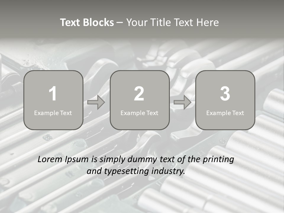 Plier Object Bag PowerPoint Template