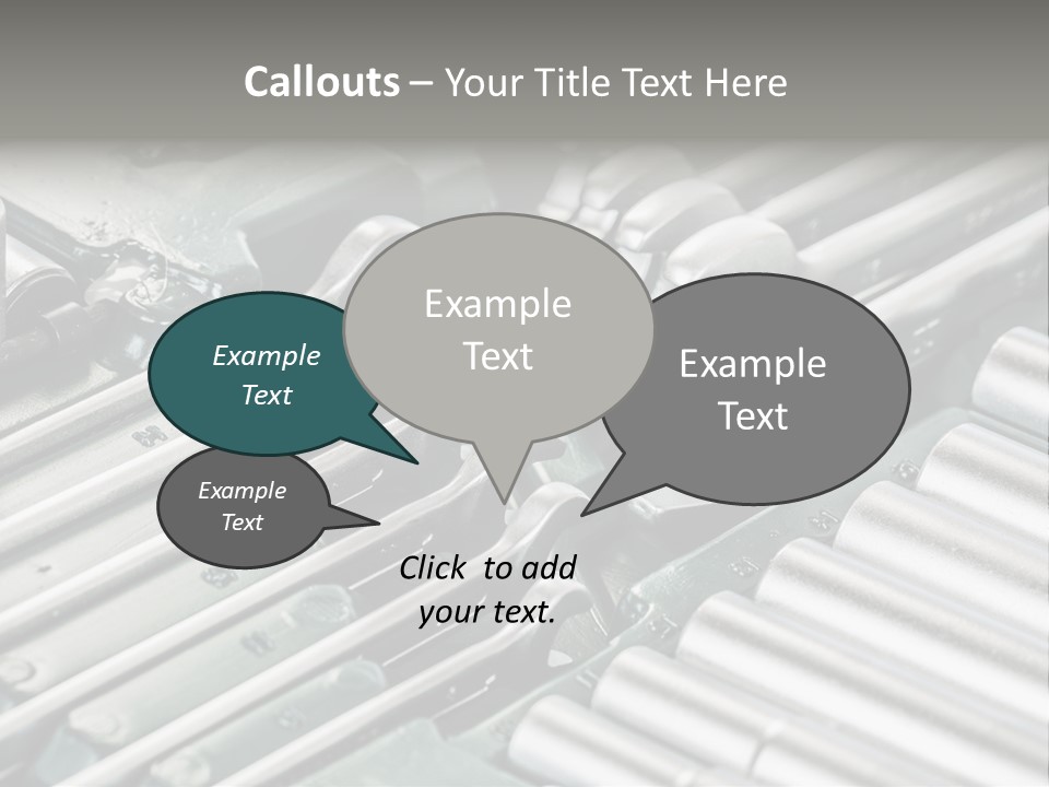 Plier Object Bag PowerPoint Template