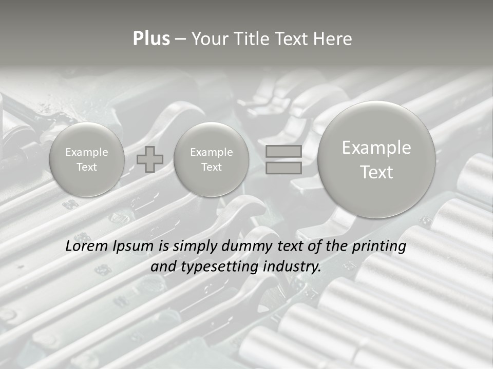 Plier Object Bag PowerPoint Template
