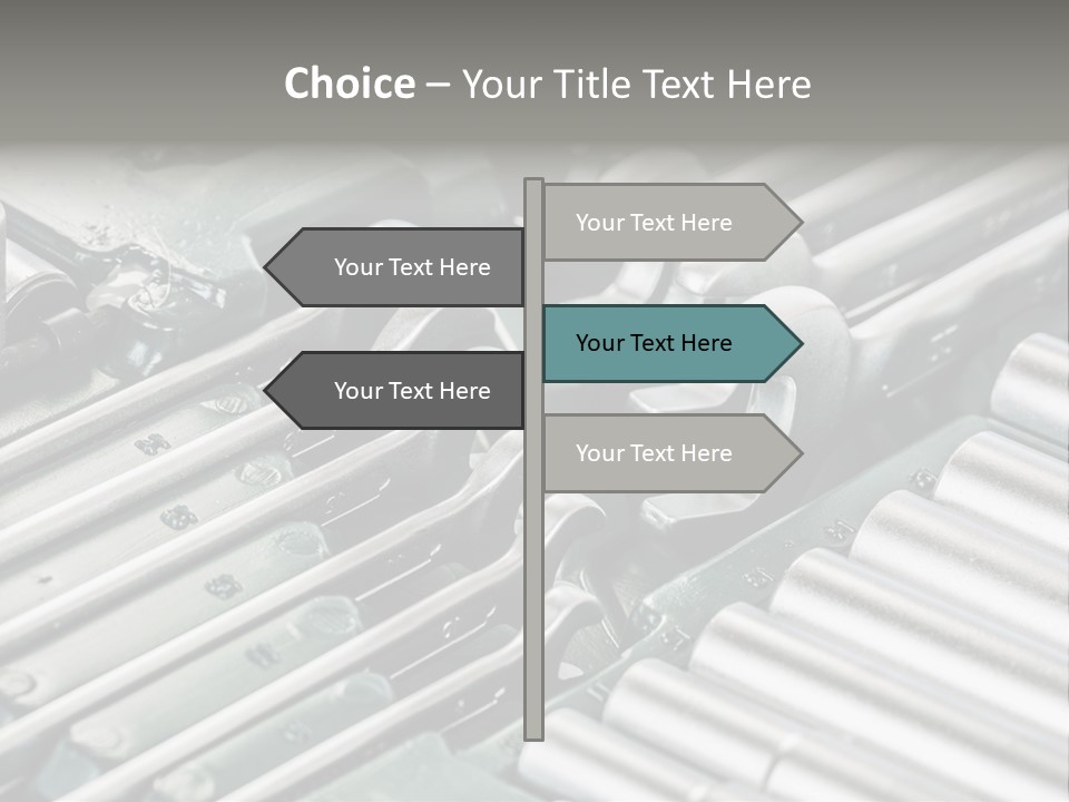 Plier Object Bag PowerPoint Template