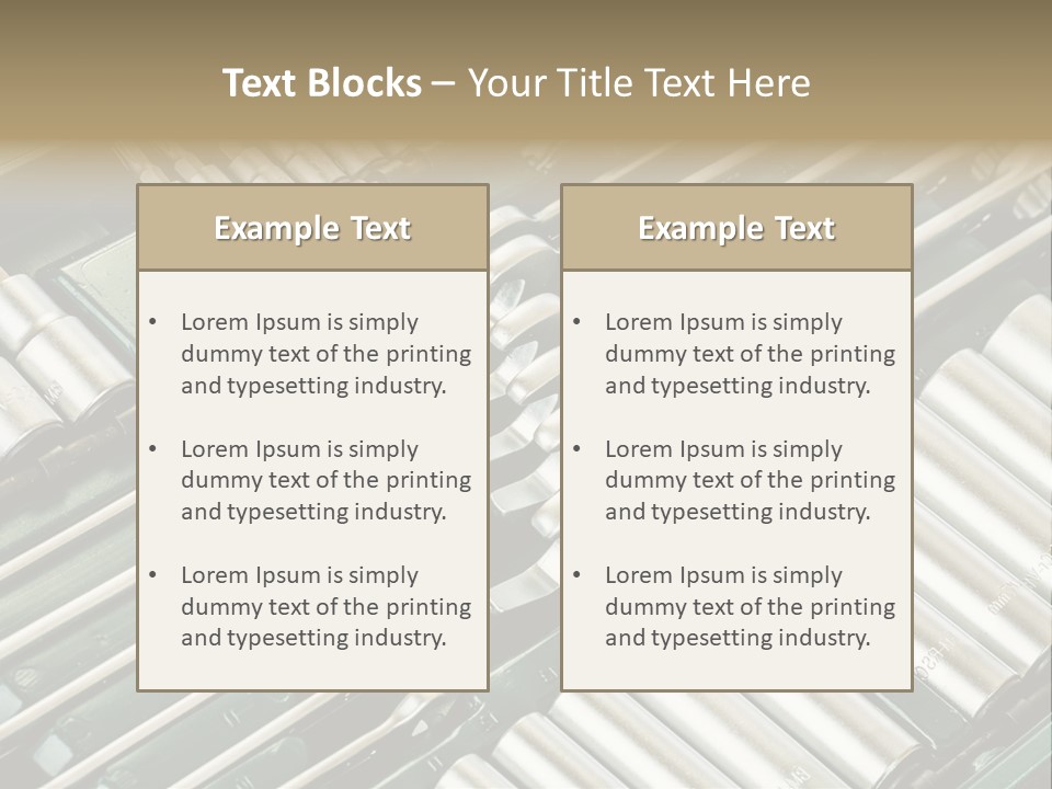 Shiny Black Stack PowerPoint Template