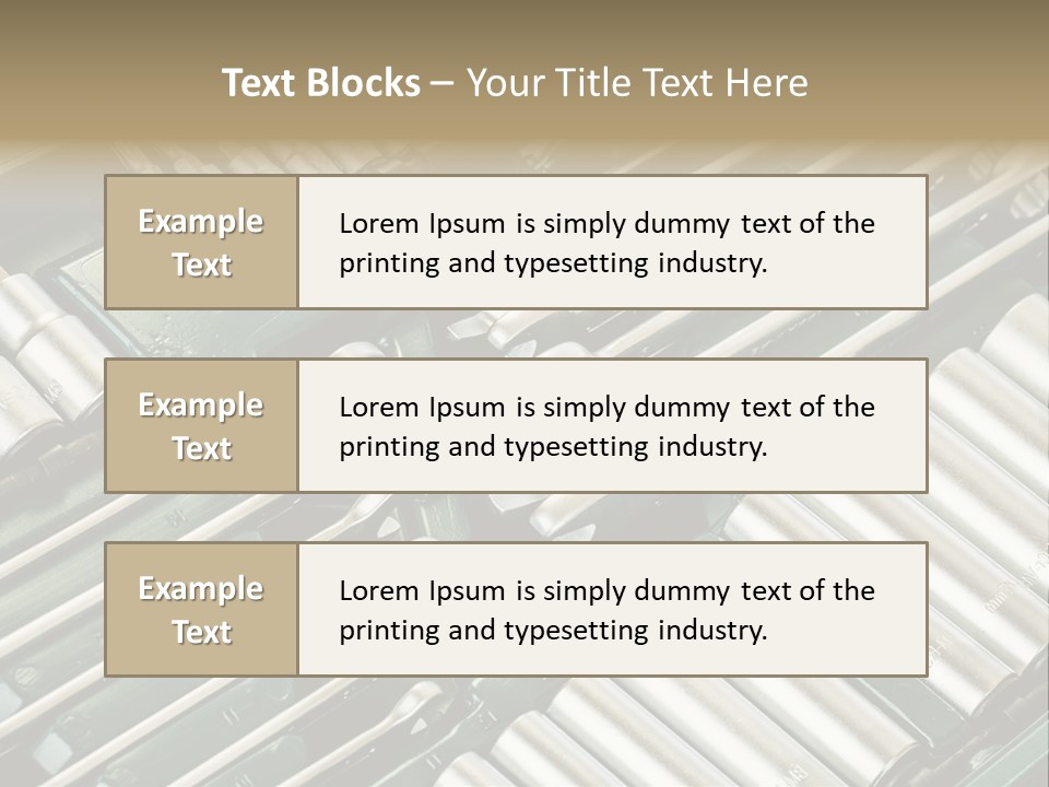 Shiny Black Stack PowerPoint Template
