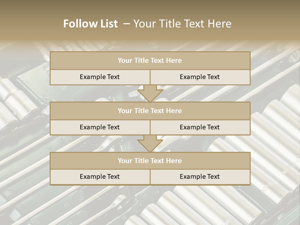 Shiny Black Stack PowerPoint Template