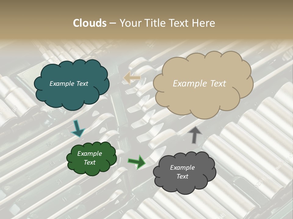 Shiny Black Stack PowerPoint Template