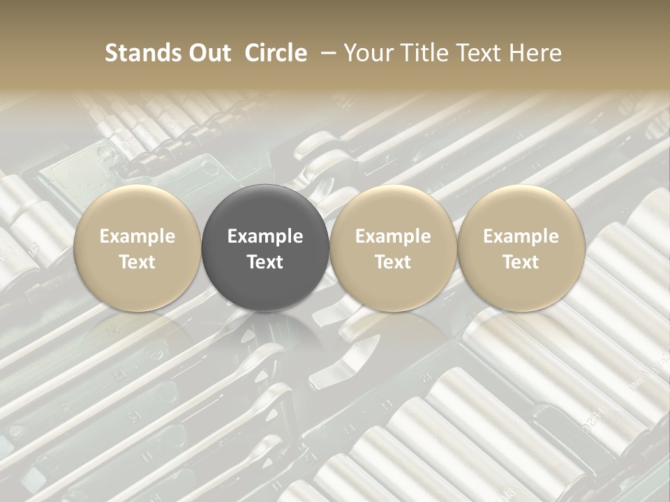 Shiny Black Stack PowerPoint Template