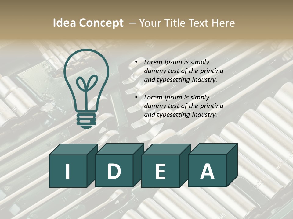 Shiny Black Stack PowerPoint Template