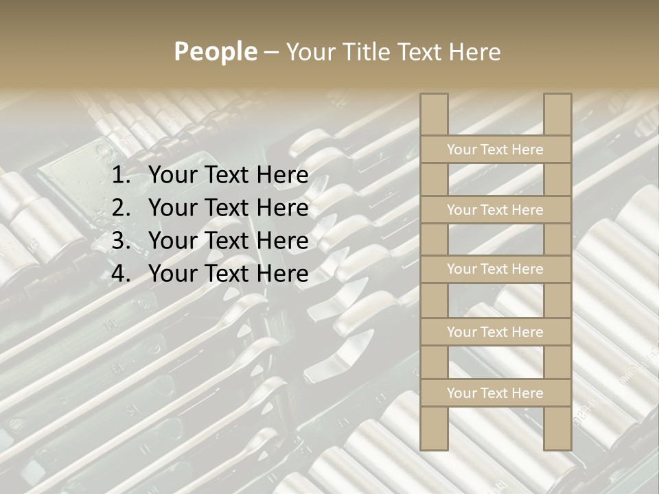 Shiny Black Stack PowerPoint Template