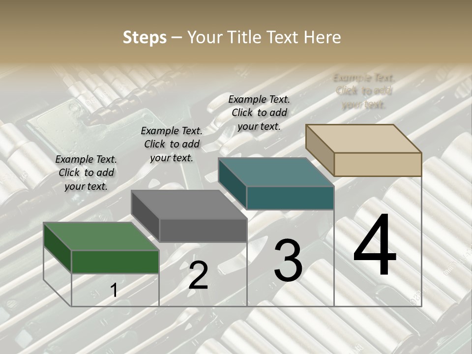 Shiny Black Stack PowerPoint Template