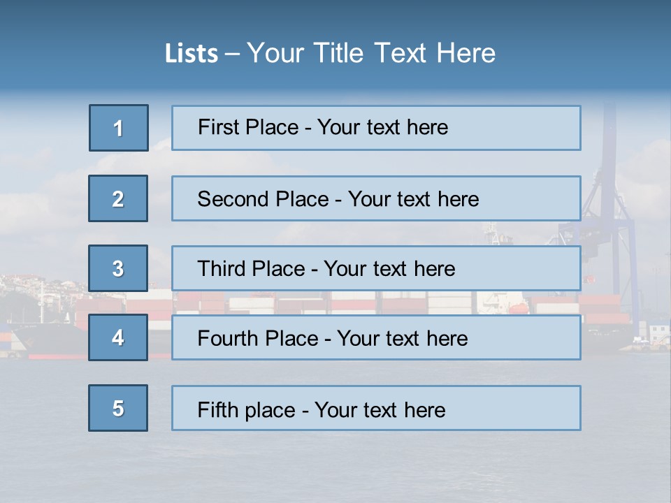 Unloading Business Commerce PowerPoint Template