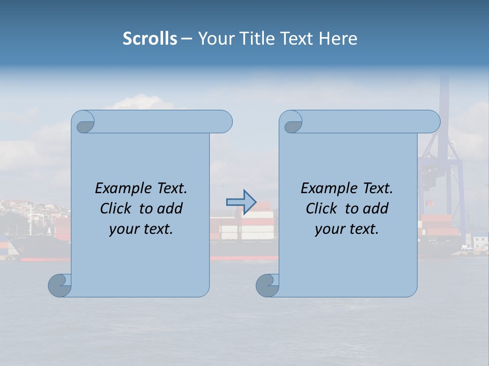 Unloading Business Commerce PowerPoint Template