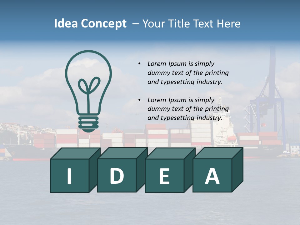 Unloading Business Commerce PowerPoint Template