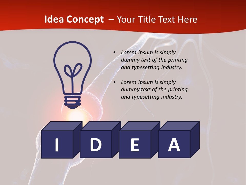 Mental Render Receptor PowerPoint Template