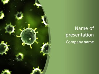 Cell Russian Influenza Digitally Generated PowerPoint Template