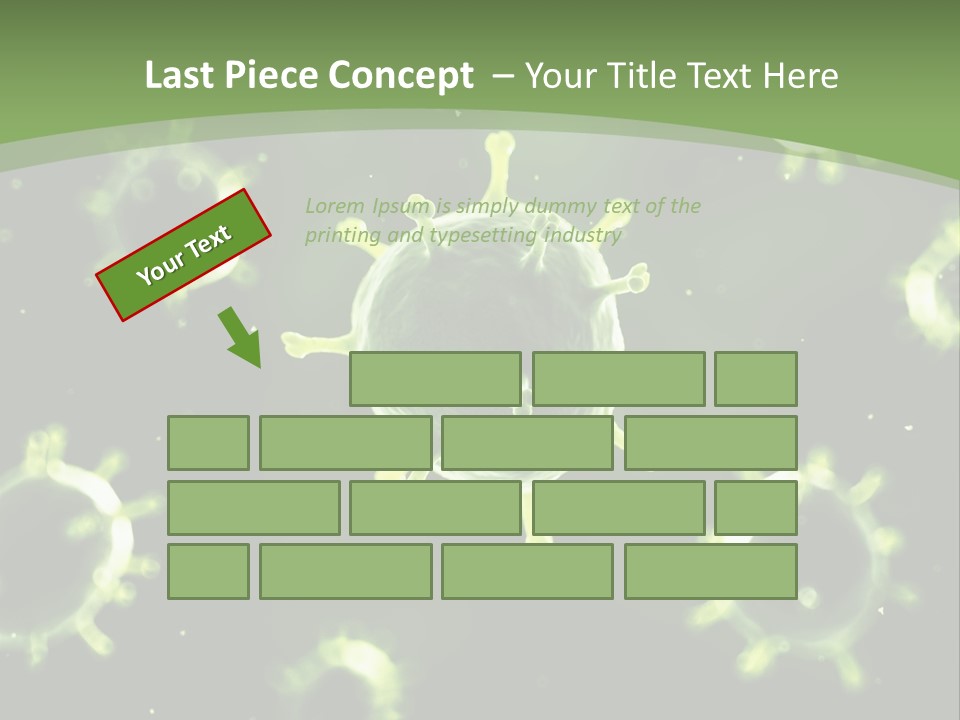 Cell Russian Influenza Digitally Generated PowerPoint Template