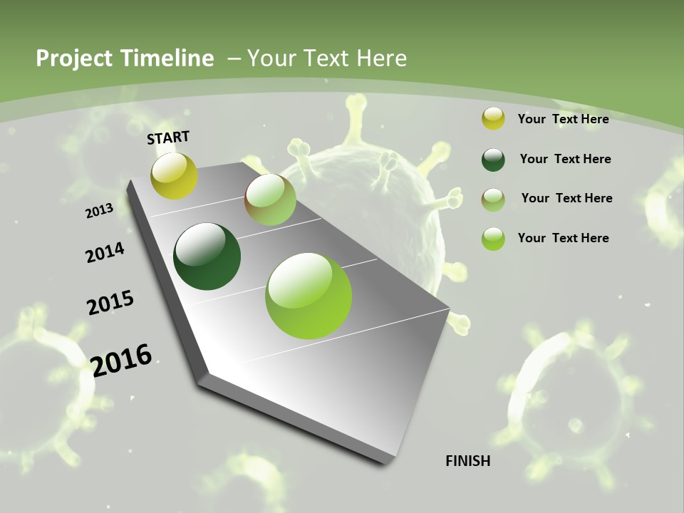 Cell Russian Influenza Digitally Generated PowerPoint Template