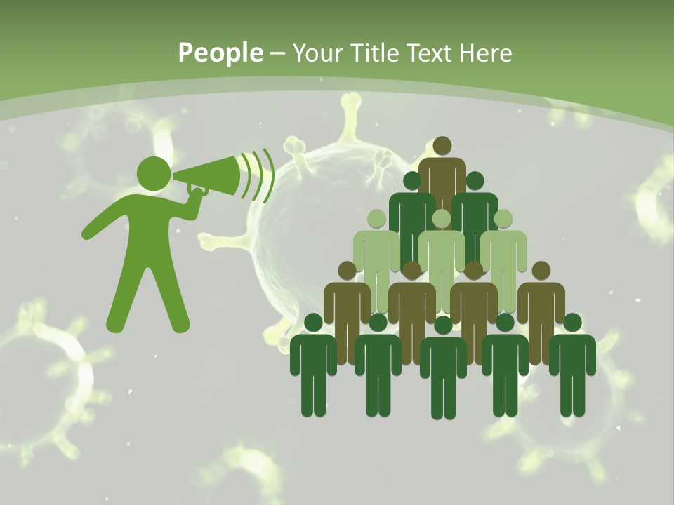 Cell Russian Influenza Digitally Generated PowerPoint Template