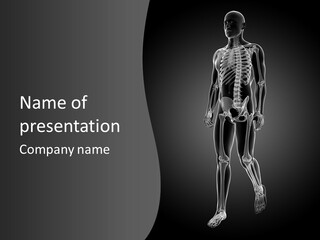 Skeleton Jog Ray PowerPoint Template