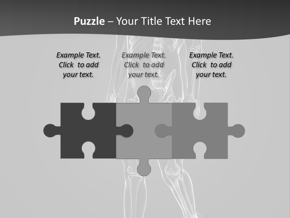 Skeleton Jog Ray PowerPoint Template