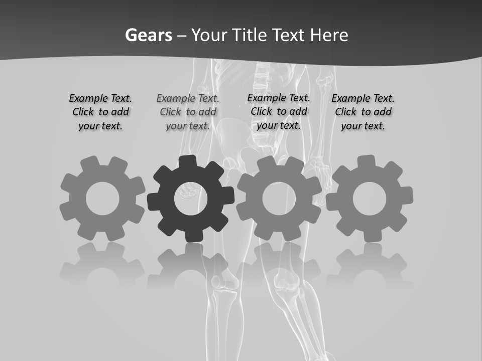 Skeleton Jog Ray PowerPoint Template