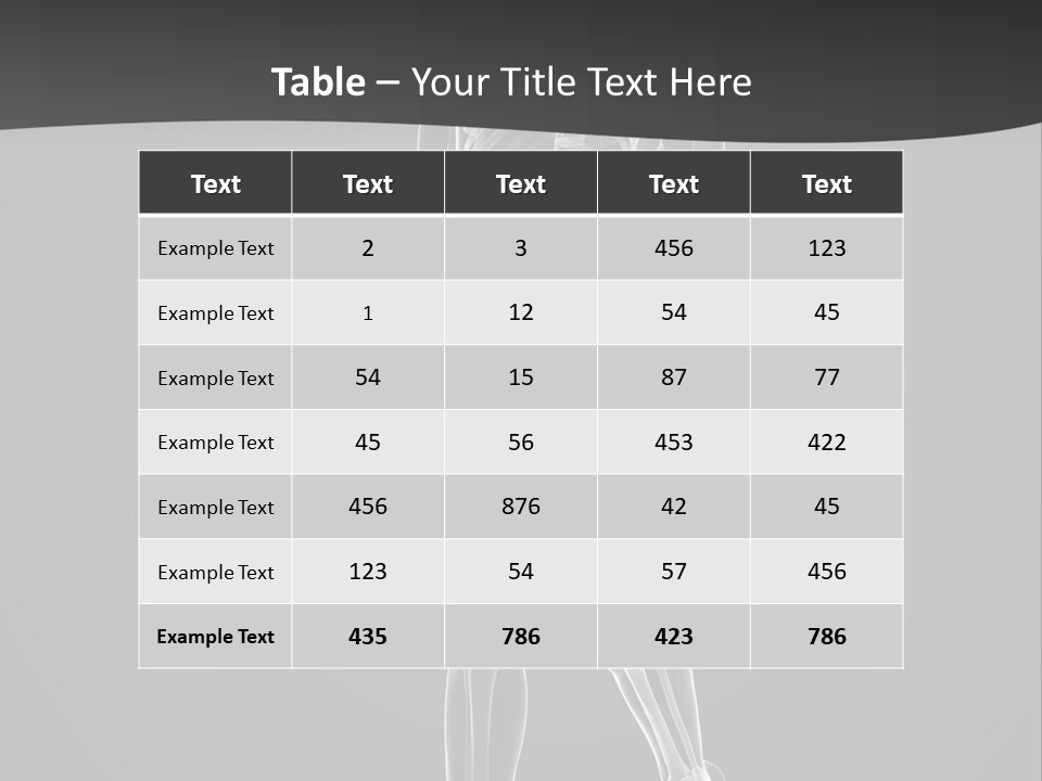 Skeleton Jog Ray PowerPoint Template