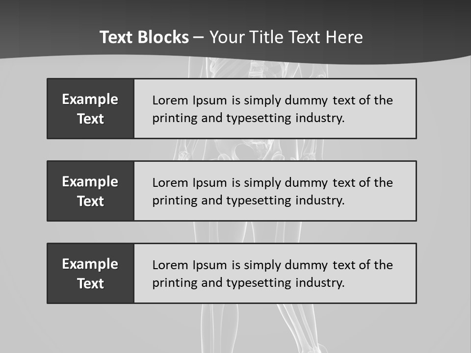 Skeleton Jog Ray PowerPoint Template