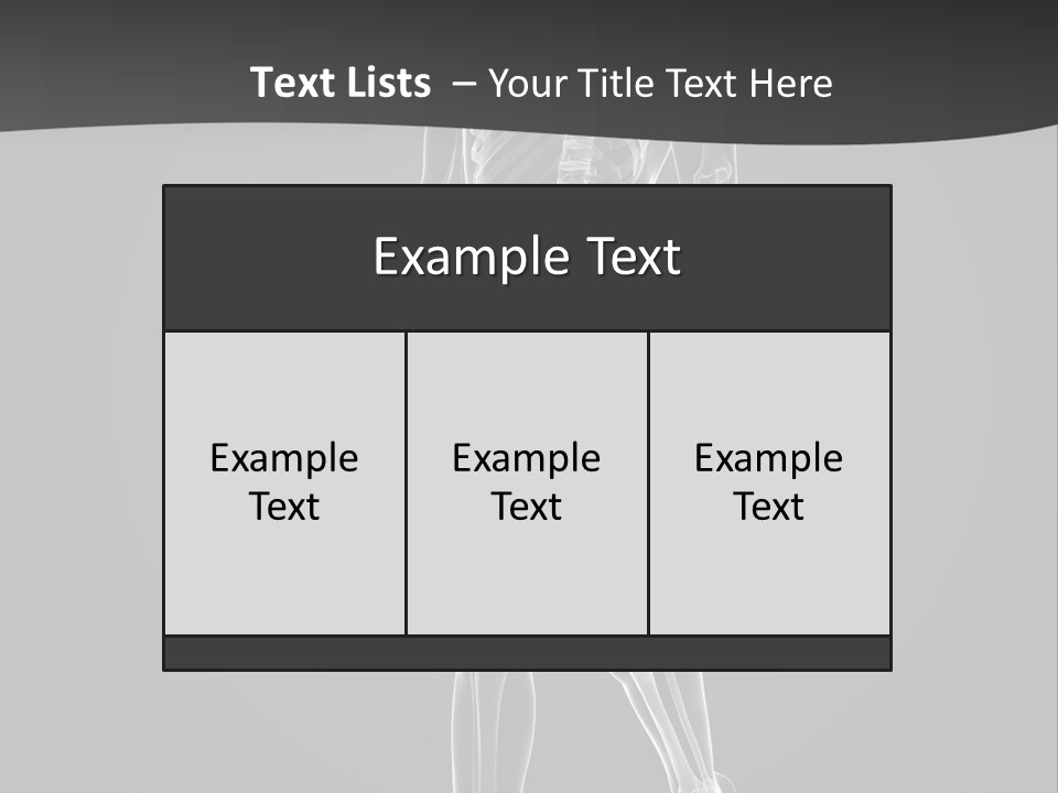 Skeleton Jog Ray PowerPoint Template