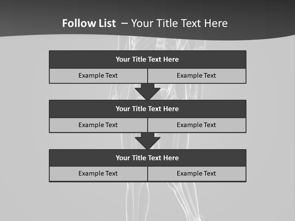 Skeleton Jog Ray PowerPoint Template