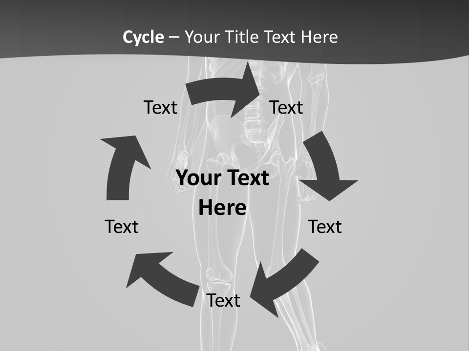 Skeleton Jog Ray PowerPoint Template