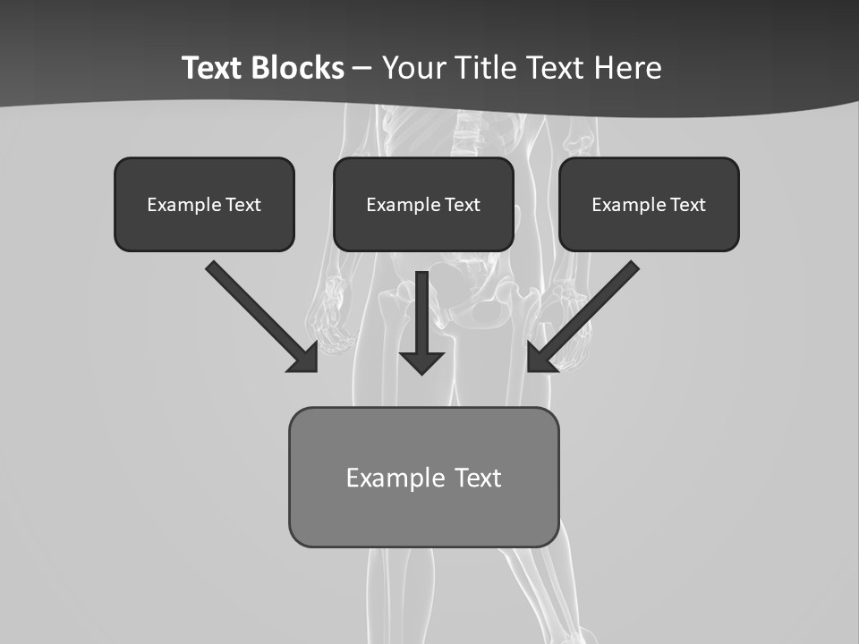 Skeleton Jog Ray PowerPoint Template