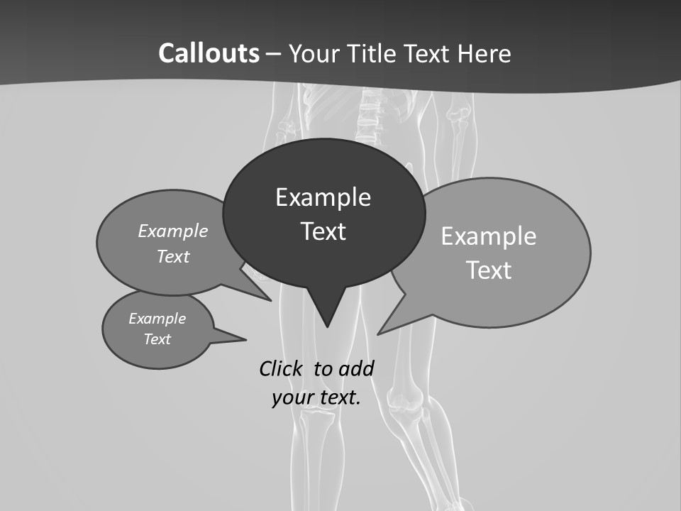 Skeleton Jog Ray PowerPoint Template