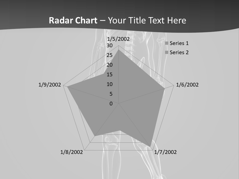 Skeleton Jog Ray PowerPoint Template