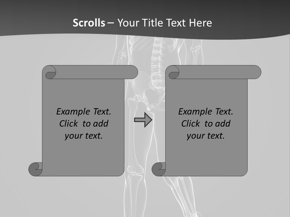 Skeleton Jog Ray PowerPoint Template