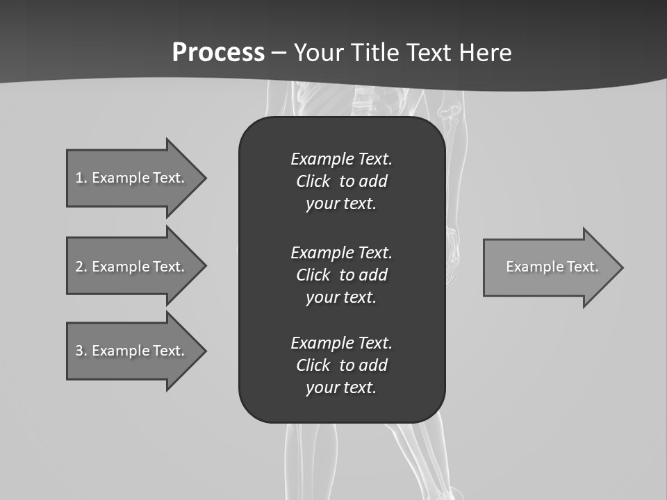 Skeleton Jog Ray PowerPoint Template