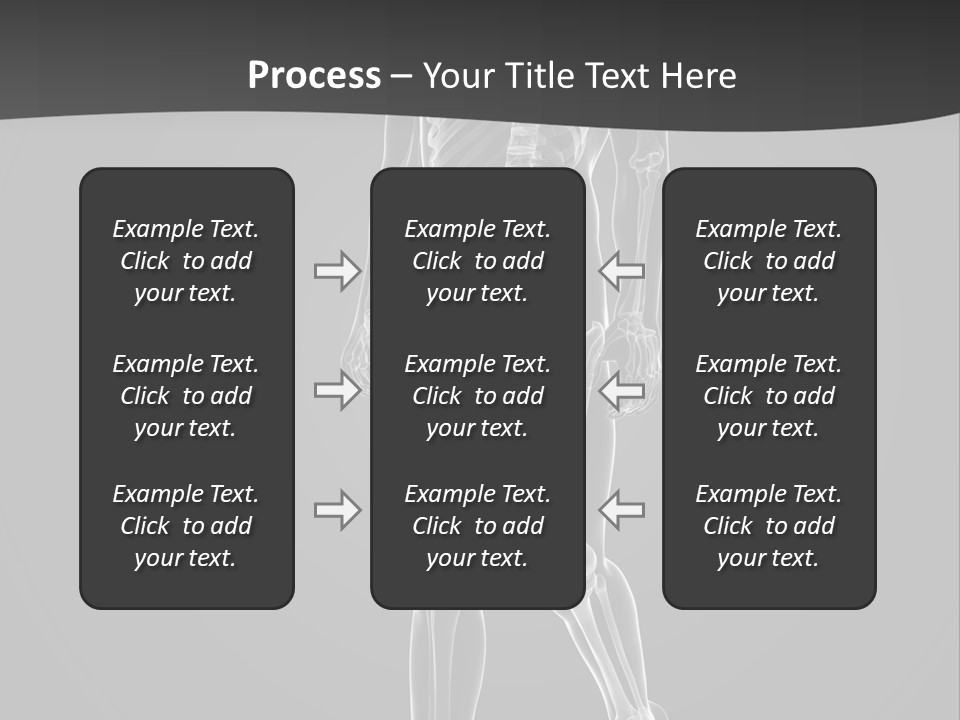 Skeleton Jog Ray PowerPoint Template
