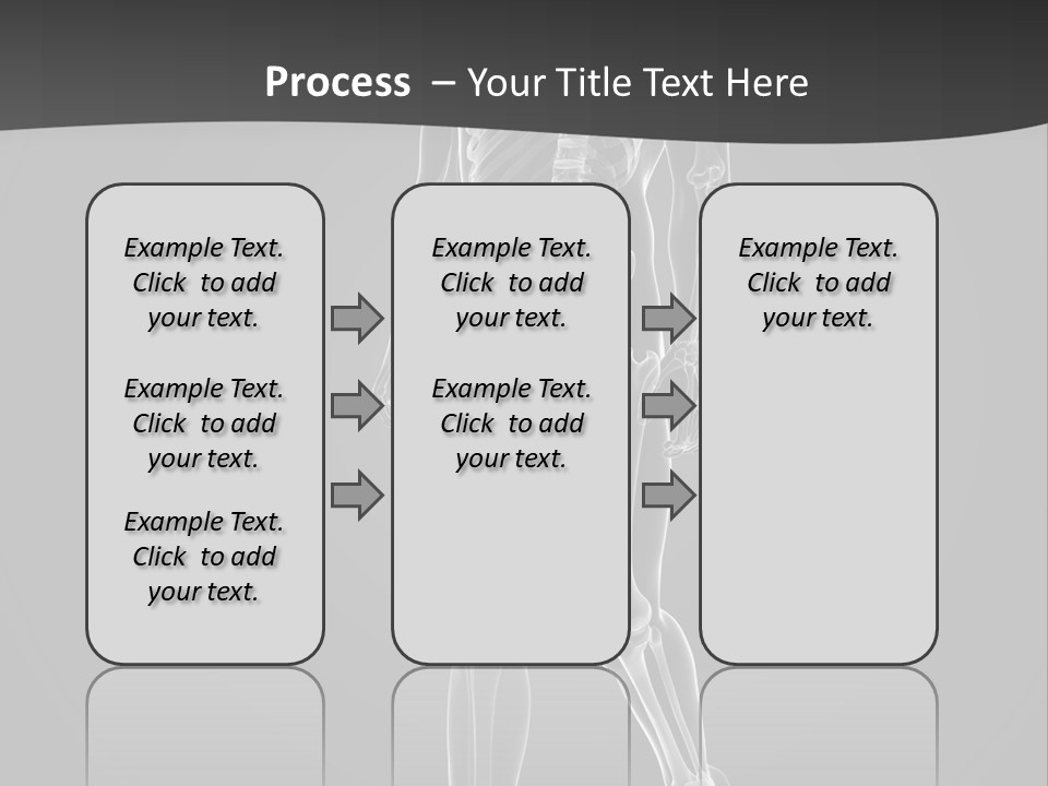 Skeleton Jog Ray PowerPoint Template