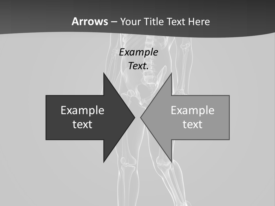 Skeleton Jog Ray PowerPoint Template