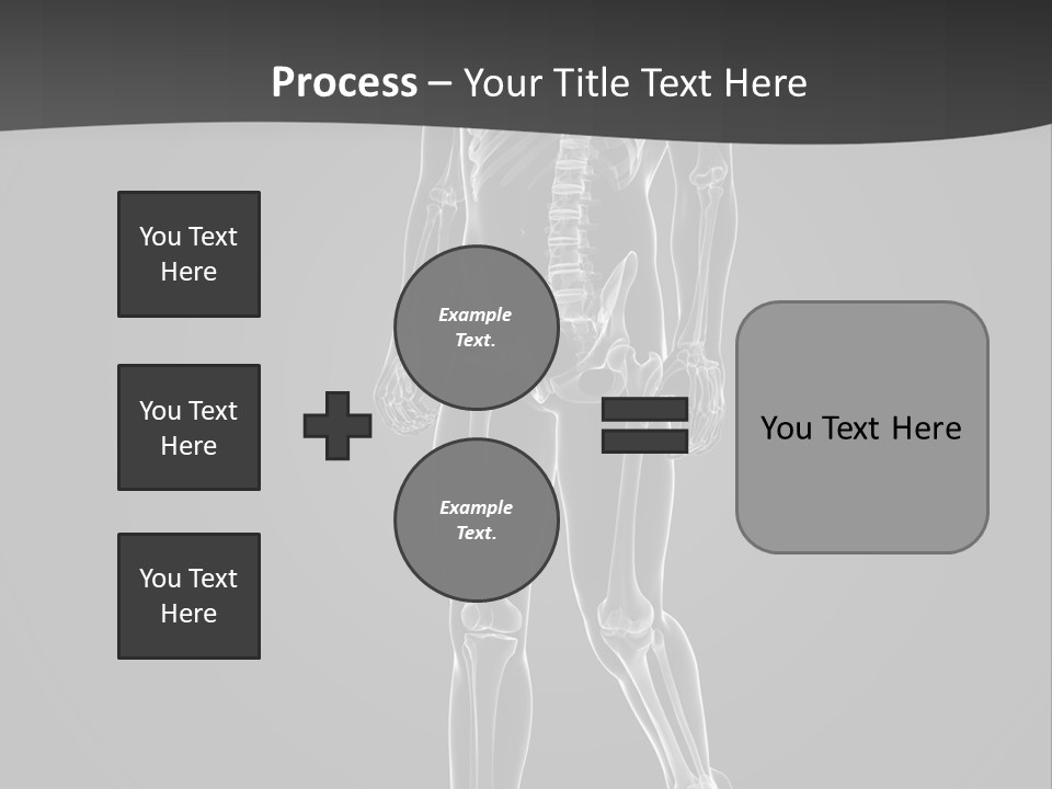 Skeleton Jog Ray PowerPoint Template