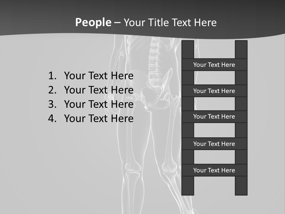 Skeleton Jog Ray PowerPoint Template